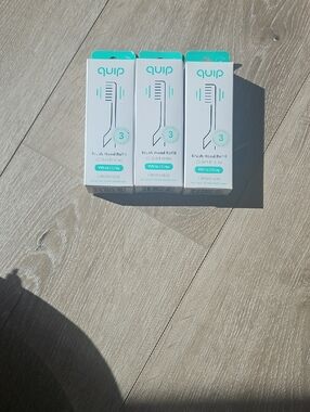 quip White/Gray Brush Head Refill (3-Pack)